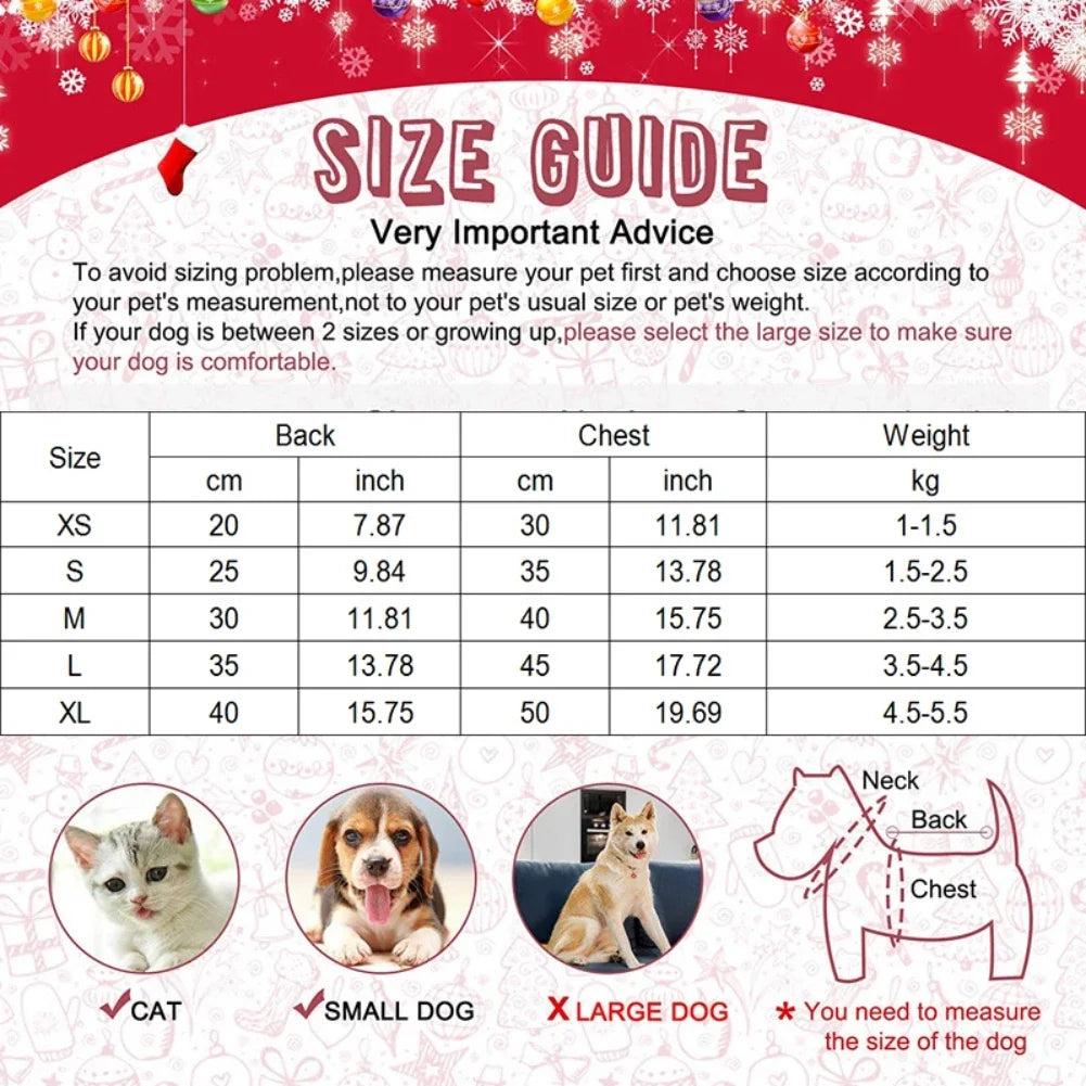 Christmas Dog Clothes & Hoodies