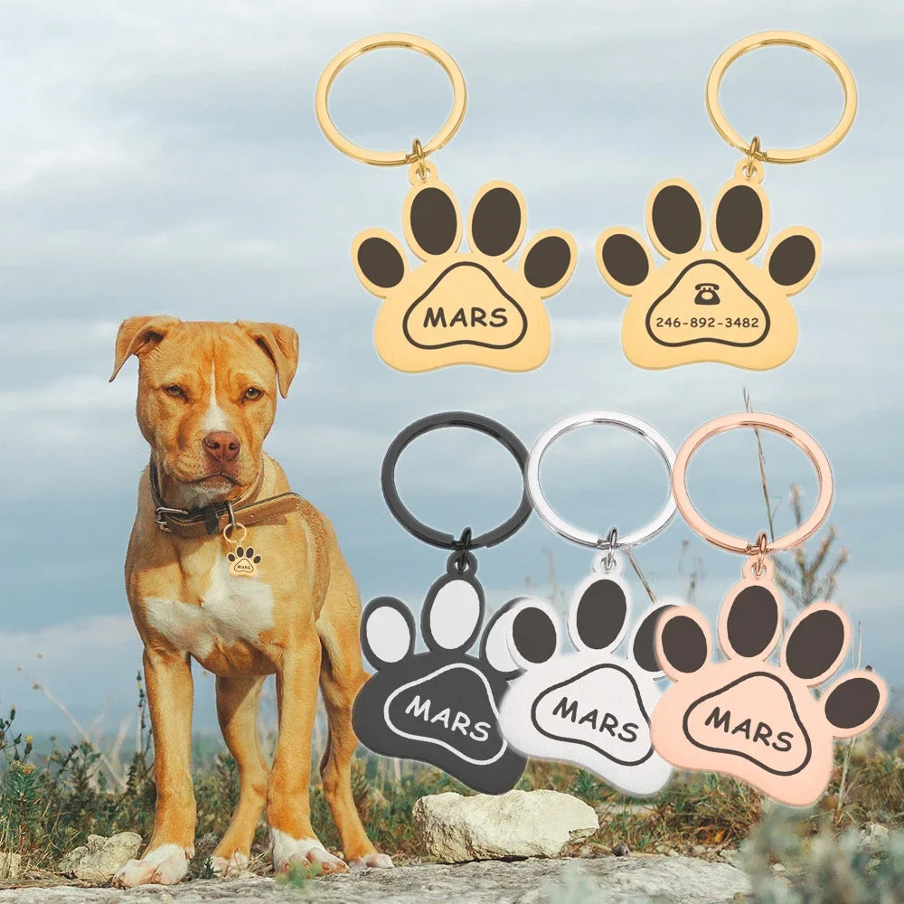 Customized Dog Collar Name Tag Dog Medal with Engraving