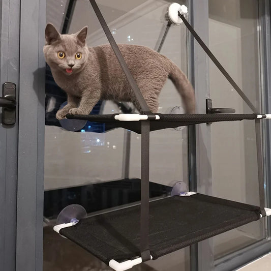 Cat Bed Hanging Window Double-Layer Pet Hammock