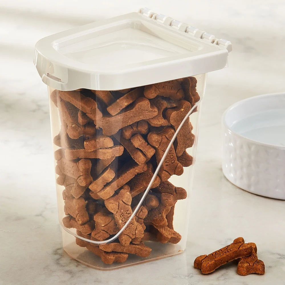 Pet Treat Storage Container 2 lb Locking Lid Dishwasher Safe