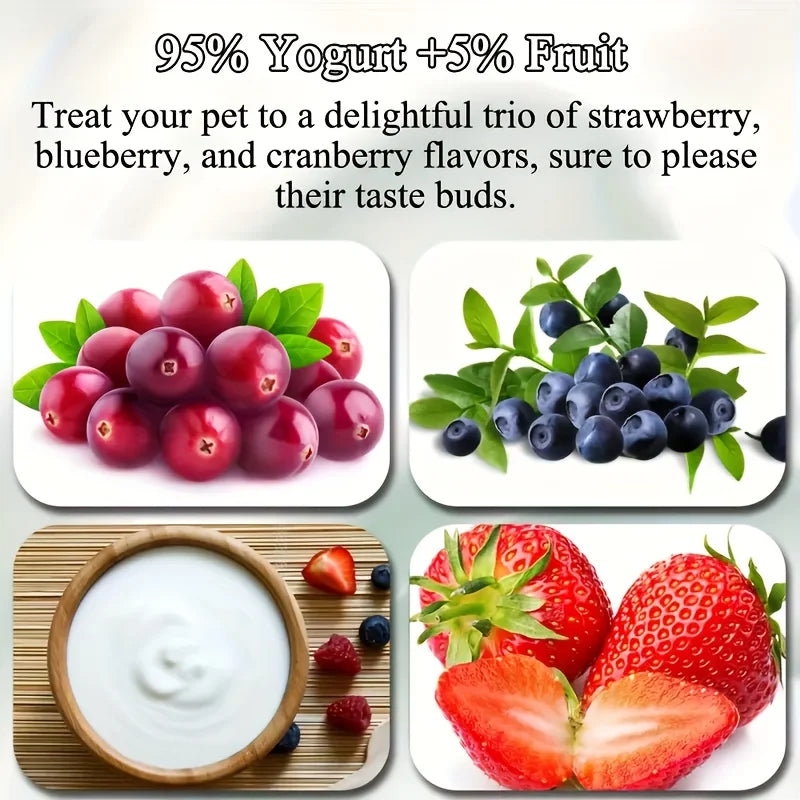 3.53oz Fruit Yogurt Cubes Dog Treats