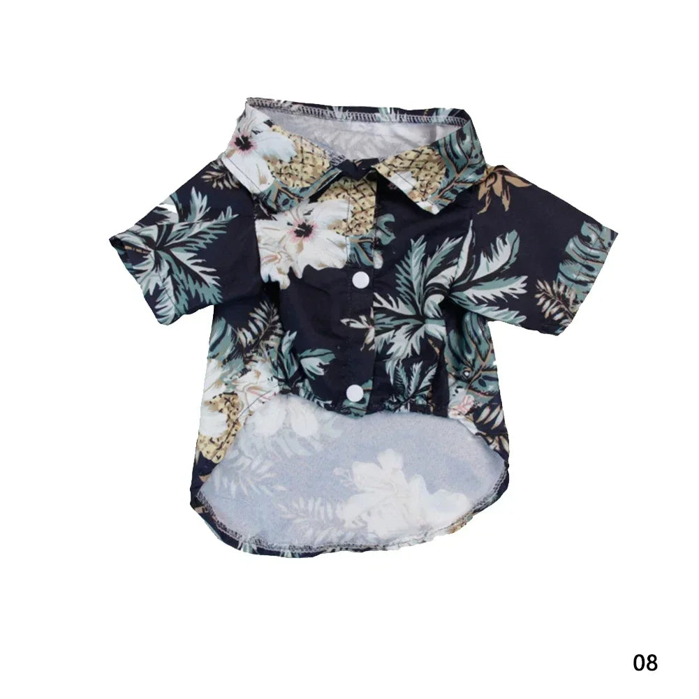 Hawaiian Style Dog T-Shirts