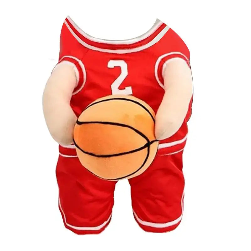 Basketball Player Pet Costume Holding Basketball