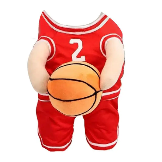 Basketball Player Pet Costume Holding Basketball