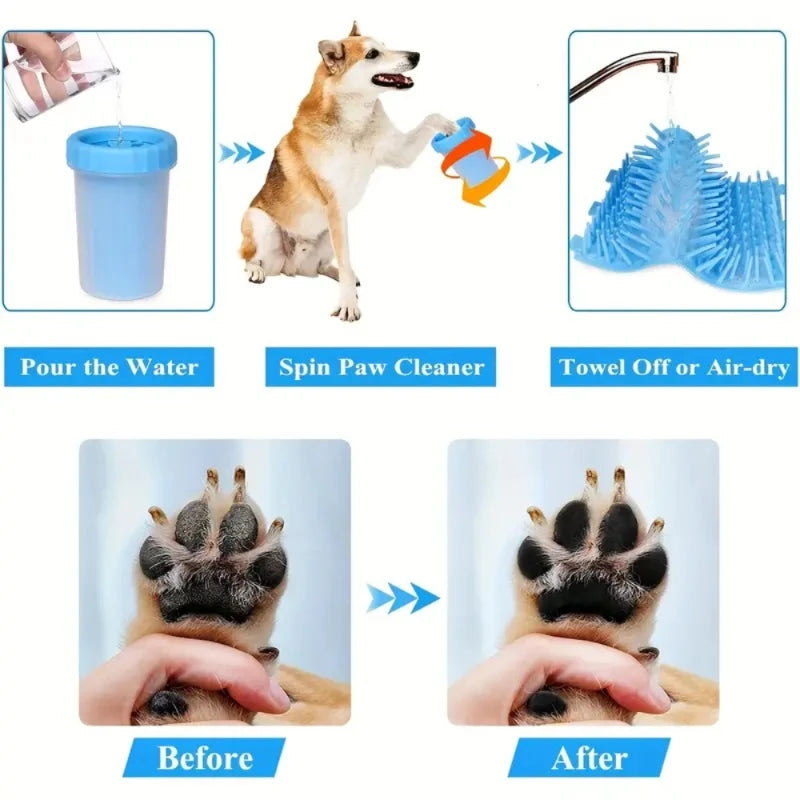 Portable Pet Paw Cleaner - 1pc Easy-to-Use Dog Foot Washer for Mud & Dirt Removal, Quick Cleaning Cup for Dogs & Cats