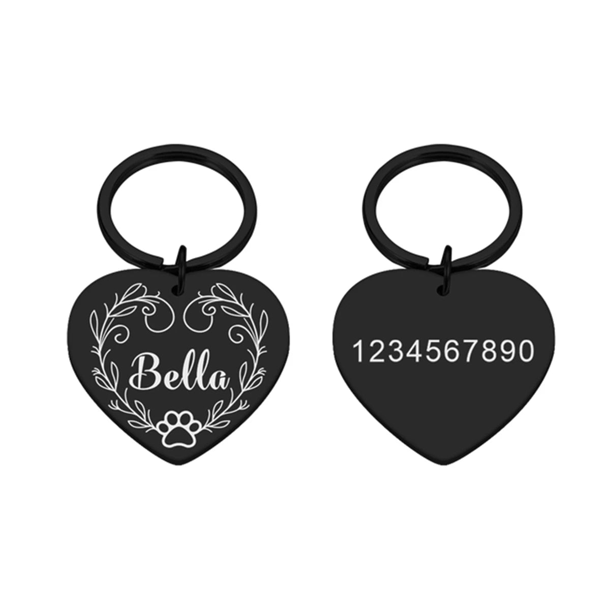1 pc nice Dog paw prints and vine Customized Text Cat Dog ID Tag , with Cute Symbols Customized Pet Print Medal