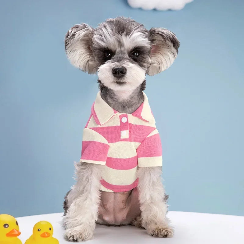 Thin Breathable Summer Polo Dog Shirts