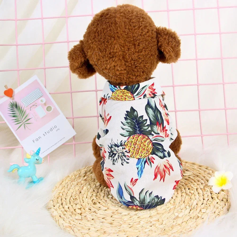 Hawaiian Style Dog T-Shirts
