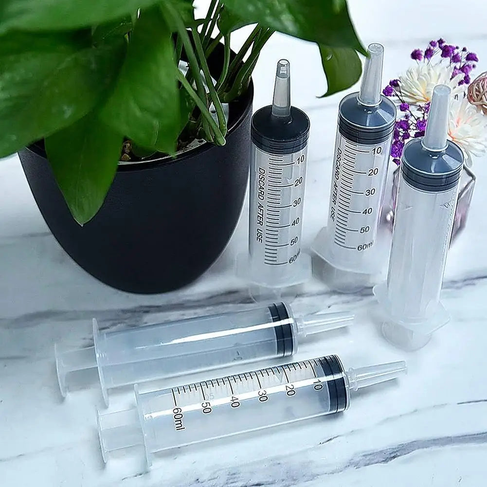 60/100ml Plastic Bulk Needle-Free Disposable Syringes