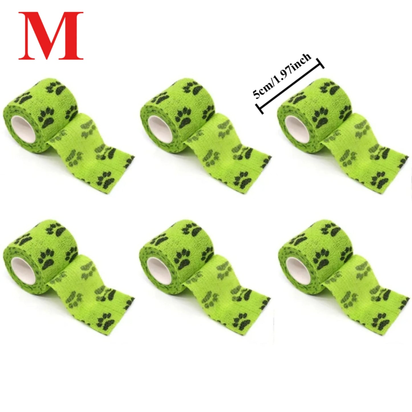 Pet Self-adhesive Elastic Dog Cat Bandage, Leg Cover Protector Strap