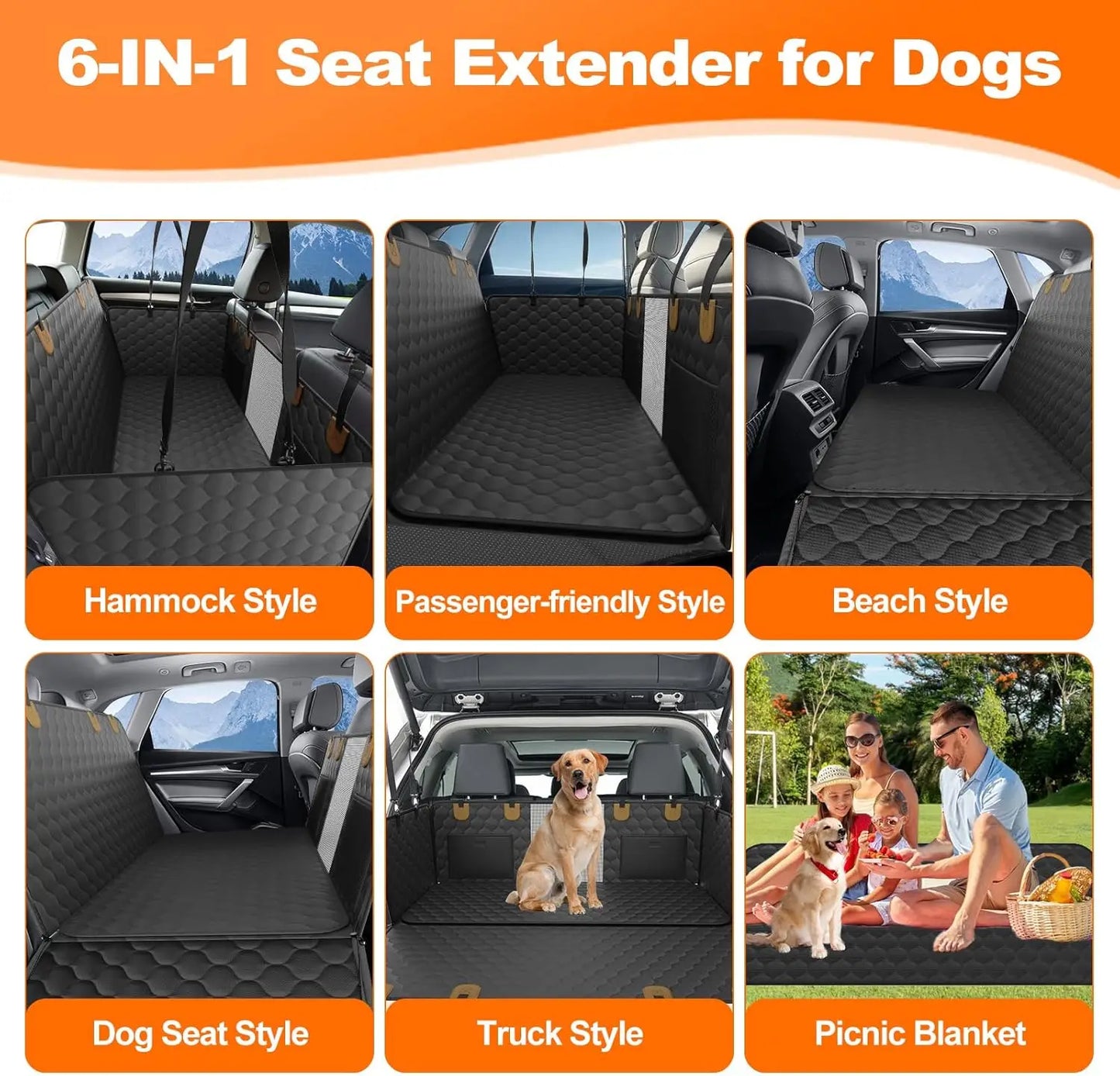 Waterproof Pet Travel Foldable Car Seat