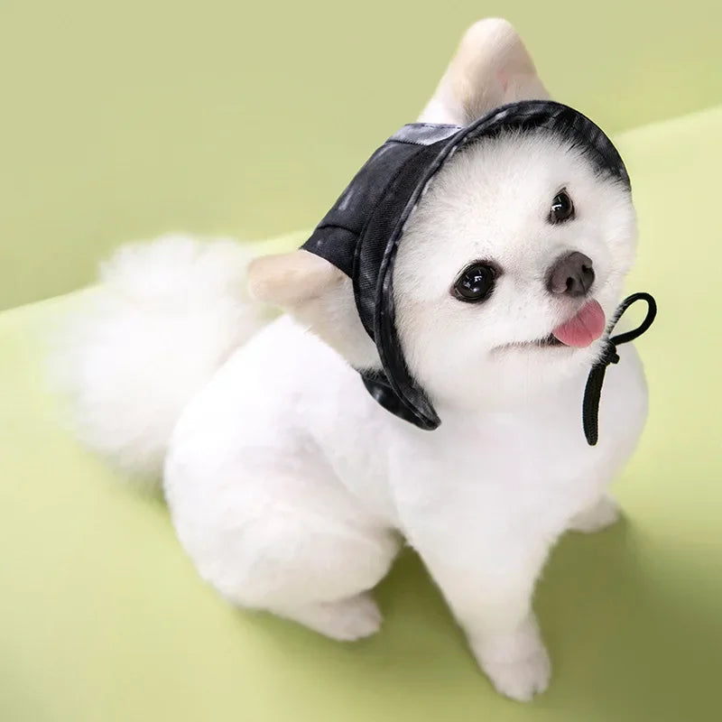 Dogs Bucket Hat With Ear Holes Sunproof Baseball Cap