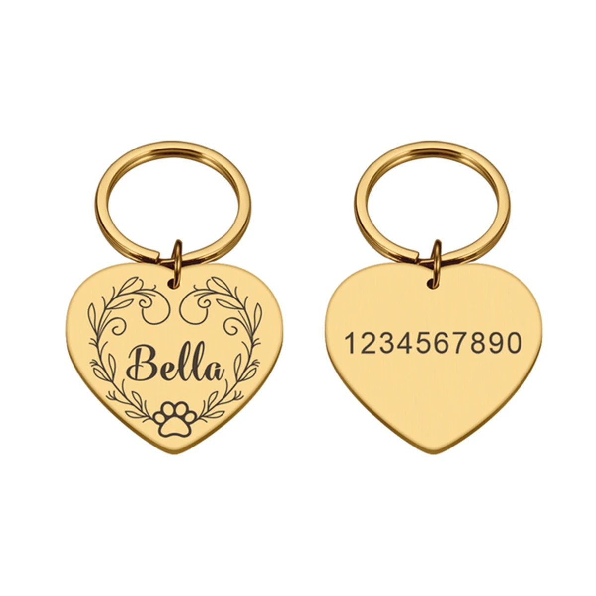 1 pc nice Dog paw prints and vine Customized Text Cat Dog ID Tag , with Cute Symbols Customized Pet Print Medal
