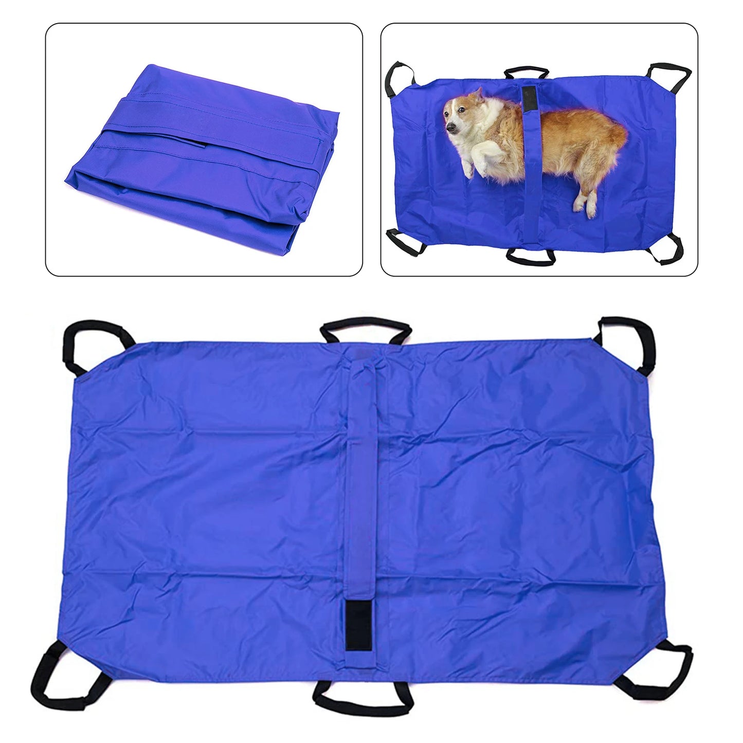 Pet Transport Emergency Nylon Stretcher Anti-bite for Pet Dog Small Animals