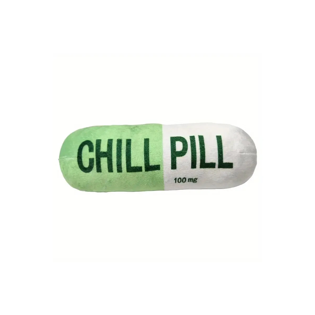 Interactive Plush Pill-Shaped Toy with Squeaker Pet Play and Dental Health