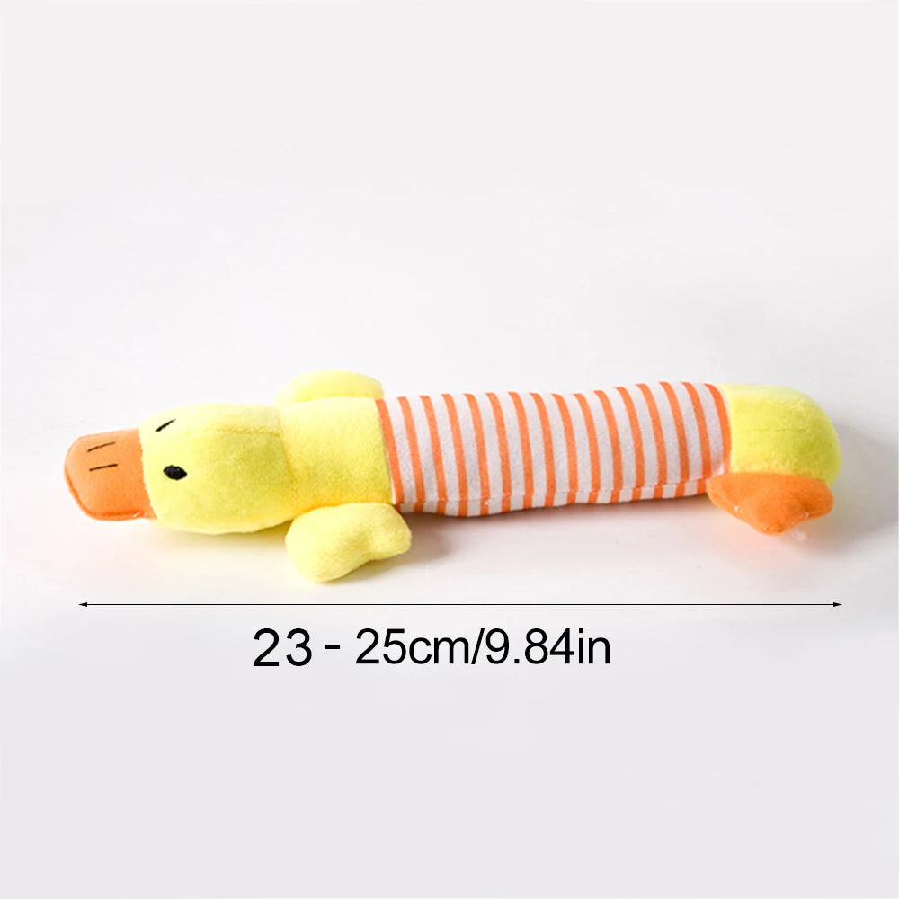 Plush Cute Elephant Duck Pig Pet Squeak Sound Toys