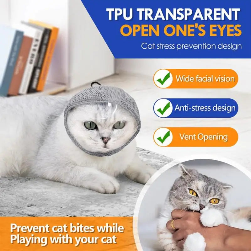 Cat Anti Bite Muzzles Breathable Travel Tools