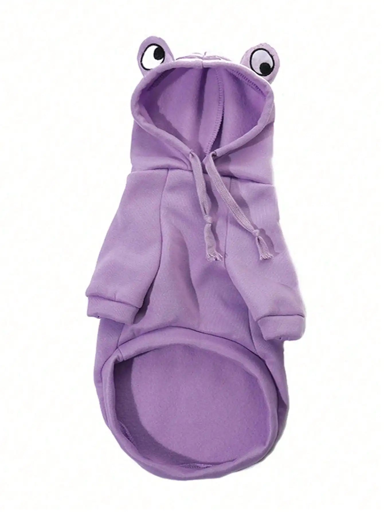 1PC Cute Green Frog Pet Sweater Hoodie with Fun Design for Small and Medium Dogs