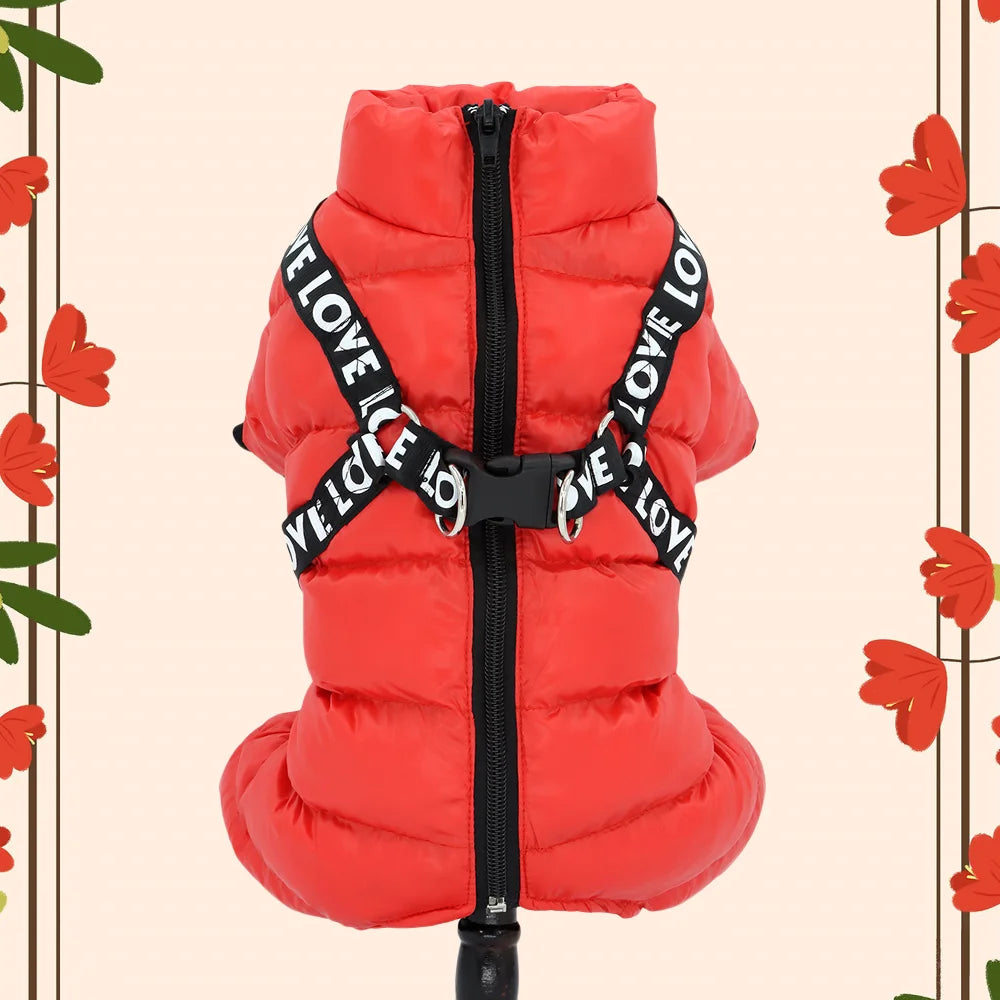 Winter Pet Clothes Super Warm Jacket, thicker Cotton  Waterproof Coat