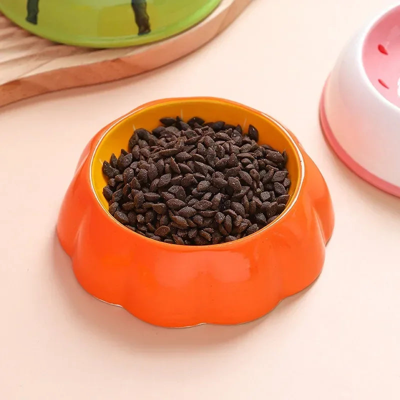 4 cute designs pet ceramics bowls