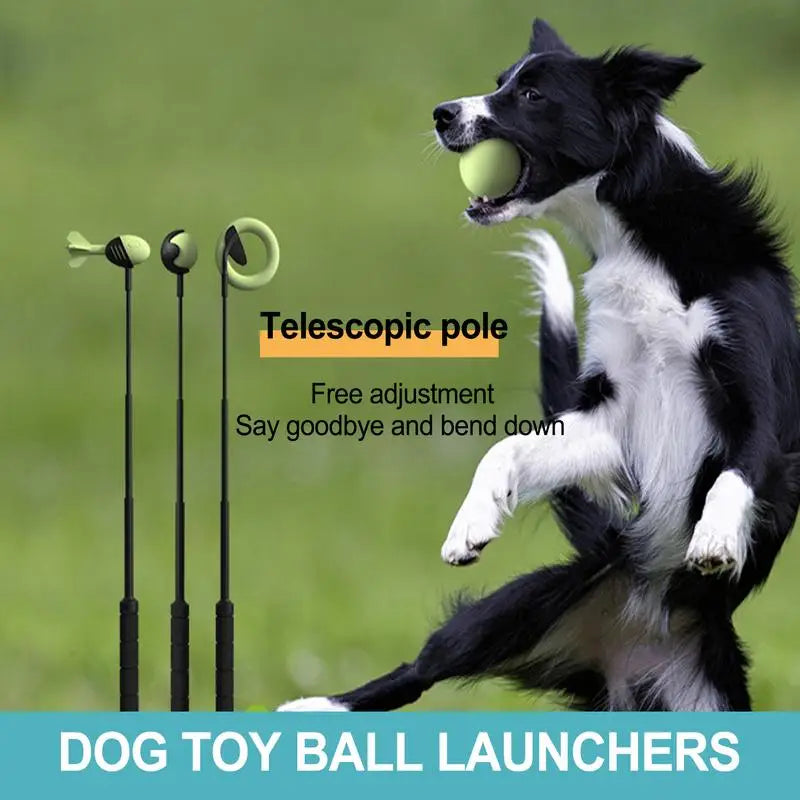Dog Toys Throwing Pole Tennis Ball Launcher