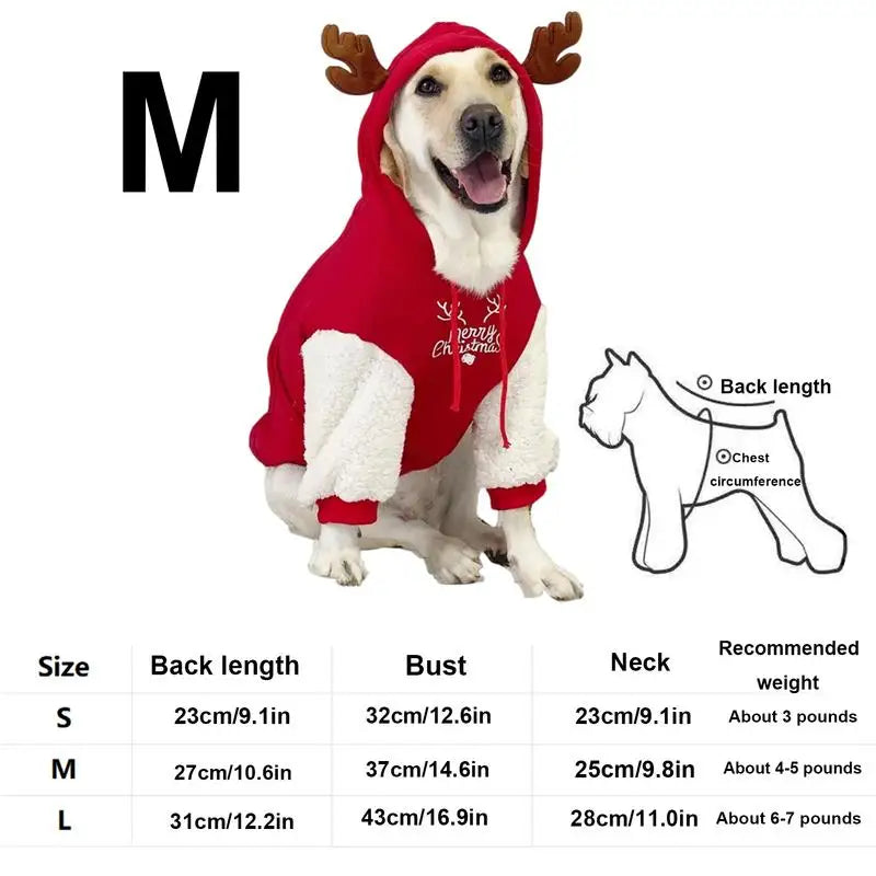 Dog Costume For Large Dogs Warm Sweatshirt