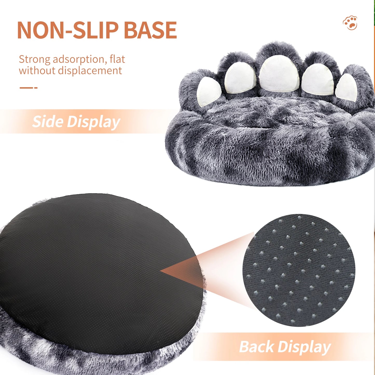 Cozy Comfy Paw Shape Warm Dog Bed Cushion
