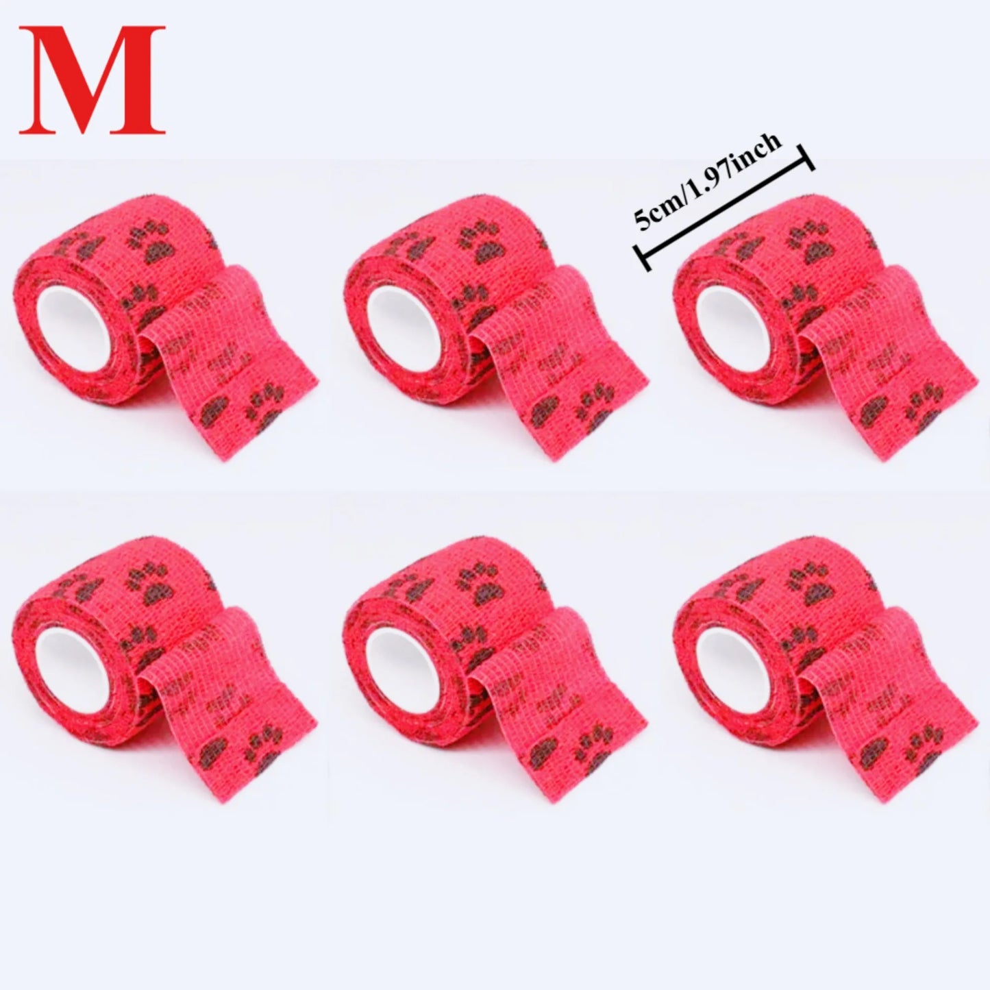Pet Self-adhesive Elastic Dog Cat Bandage, Leg Cover Protector Strap