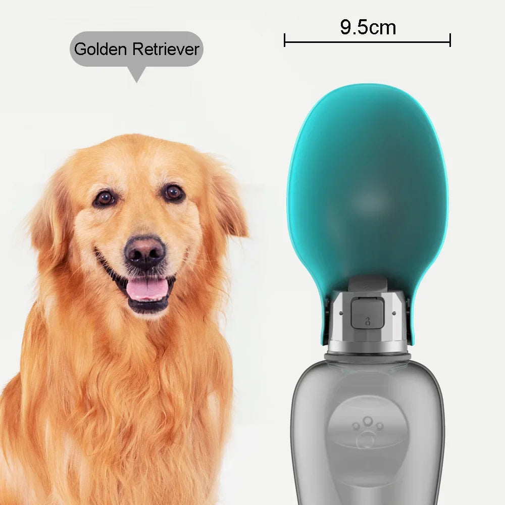 800ml Protable Pet Dog Water Bottle Leakproof Puppy Drinking Bowl