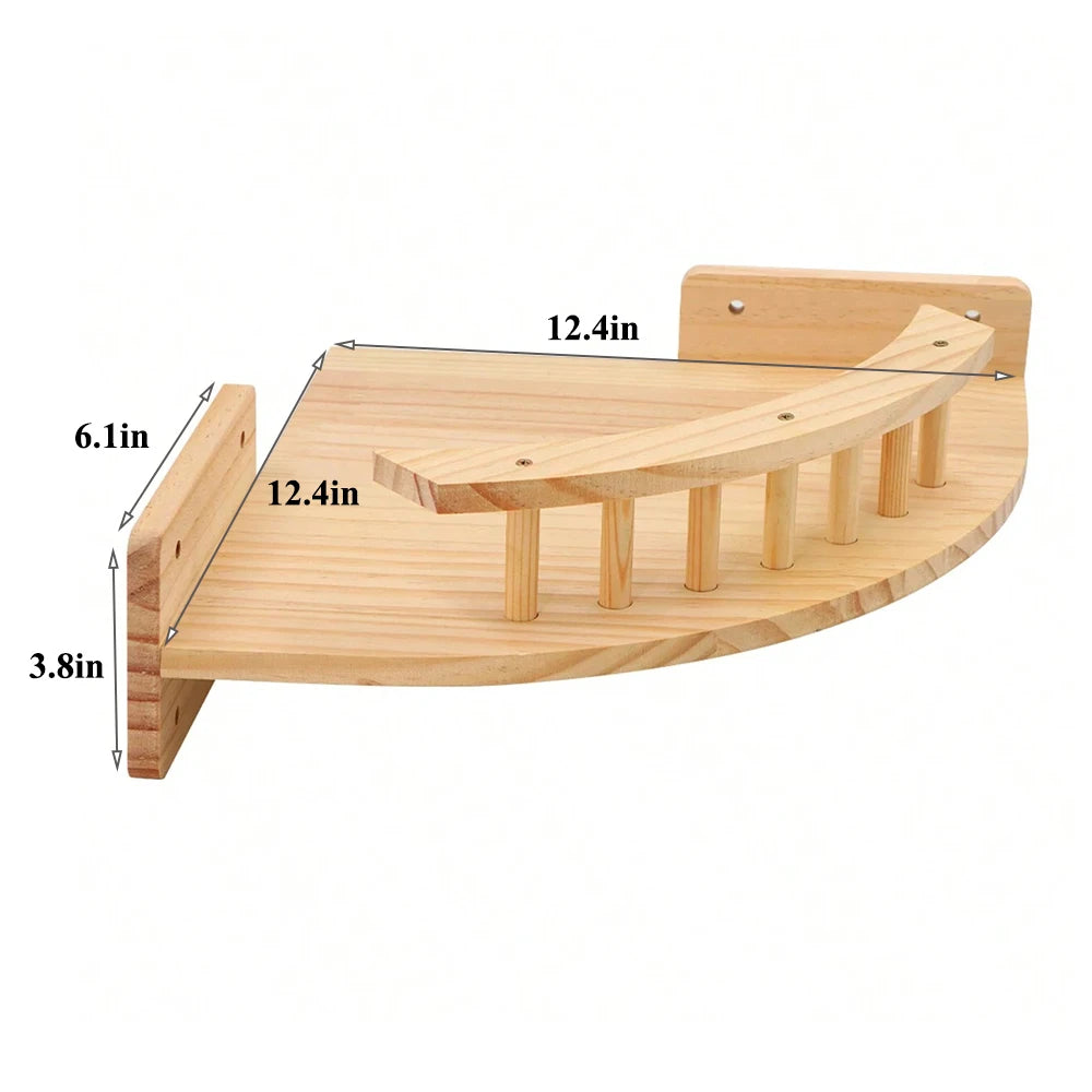 Cat Climbing Shelf Wall Mounted Four Step Stairway