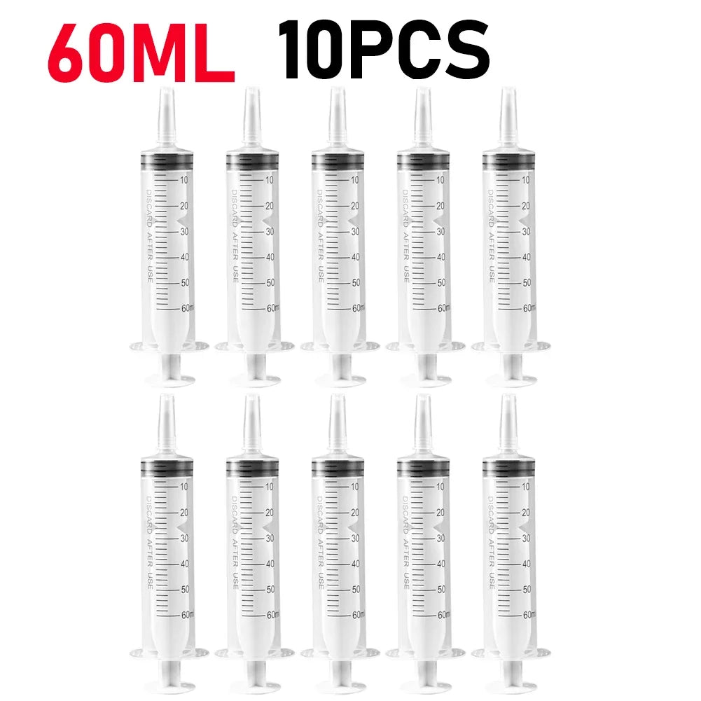 60/100ml Plastic Bulk Needle-Free Disposable Syringes