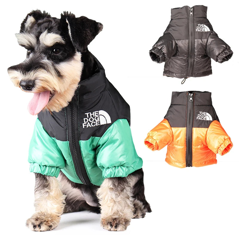 Large Winter Dog Clothes Puppy Warm Windproof Jacket Reflective Coat  Pet Outfits