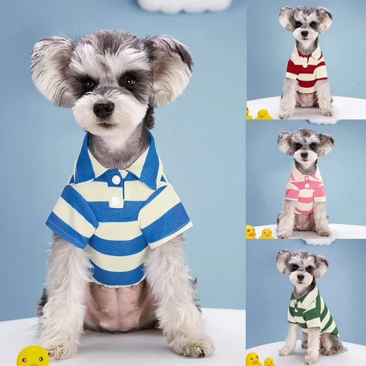 Thin Breathable Summer Polo Dog Shirts
