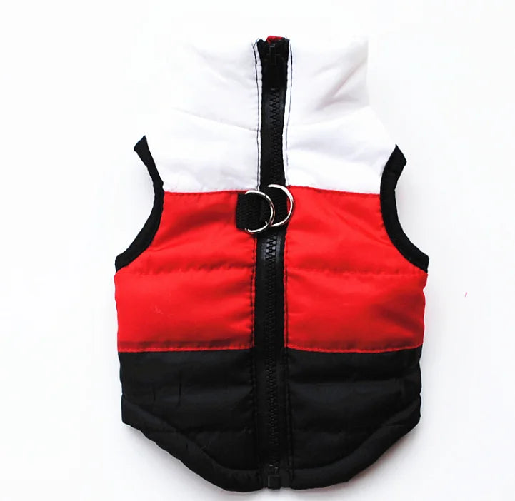 Winter Clothing Cotton-Padded Jacket Waistcoat Out Pull Buckle Pet, luxury Dog clothes
