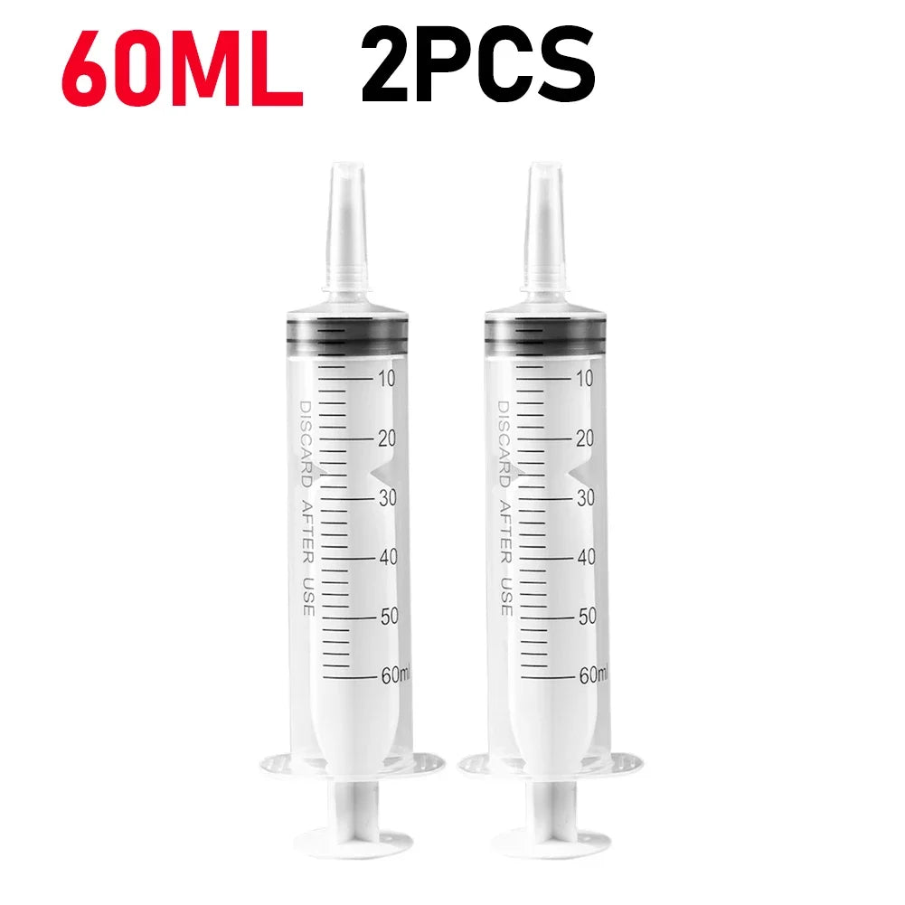 60/100ml Plastic Bulk Needle-Free Disposable Syringes