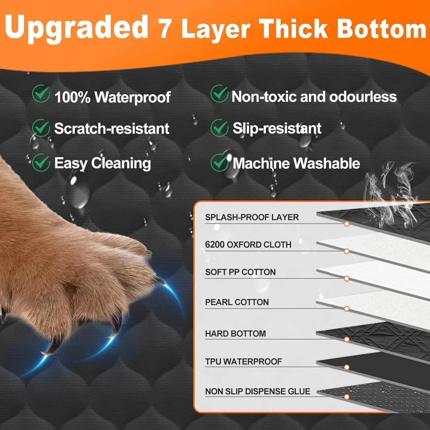 Waterproof Pet Travel Foldable Car Seat