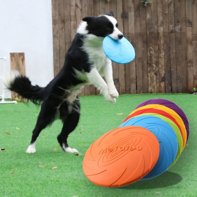 OUZEY Bite Resistant Flying Disc For Dog Multifunction Pet Puppy Training Toys