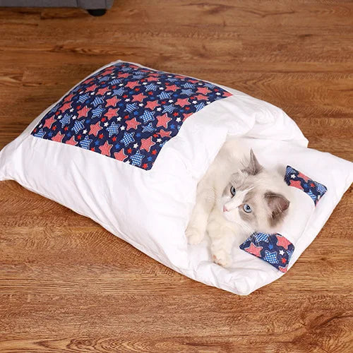 Japanese Cat Bed Warm Sleeping Bag