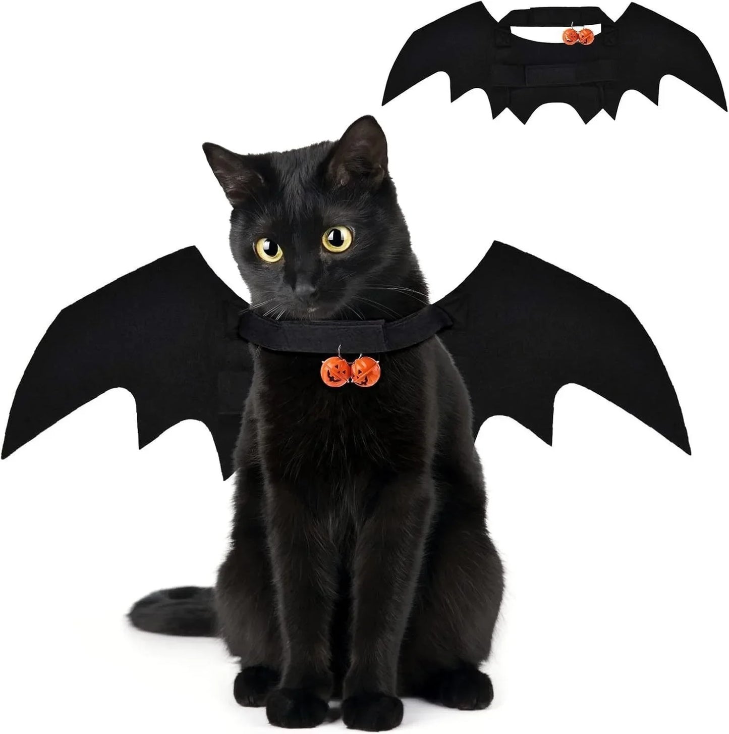 Halloween Cute Pet Dog Cat Black Bat Wings Harness Costume