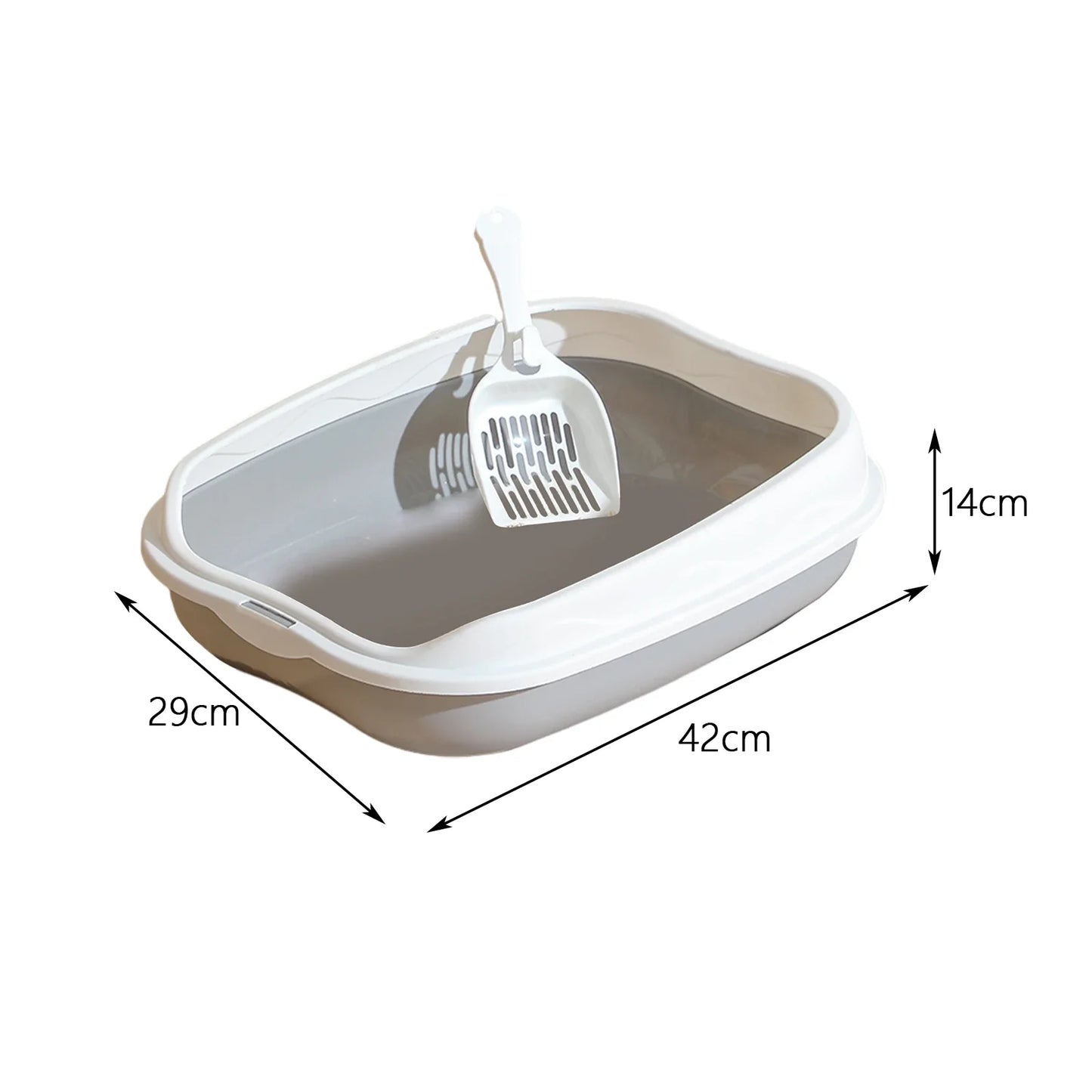 Semi-enclosed Litter Box