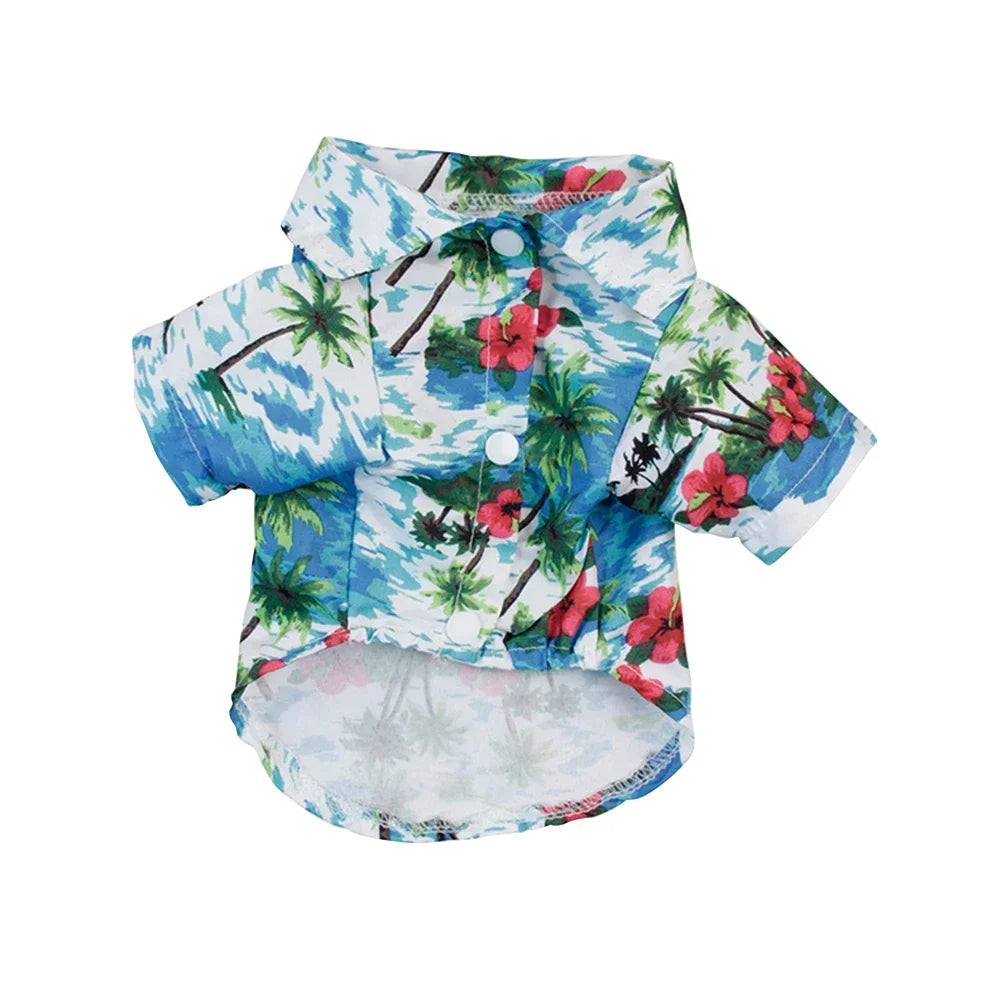 Hawaiian Style Dog T-Shirts