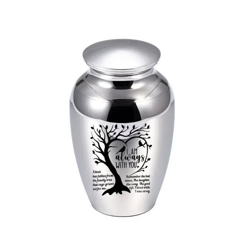 Pet family ashes cremation jar