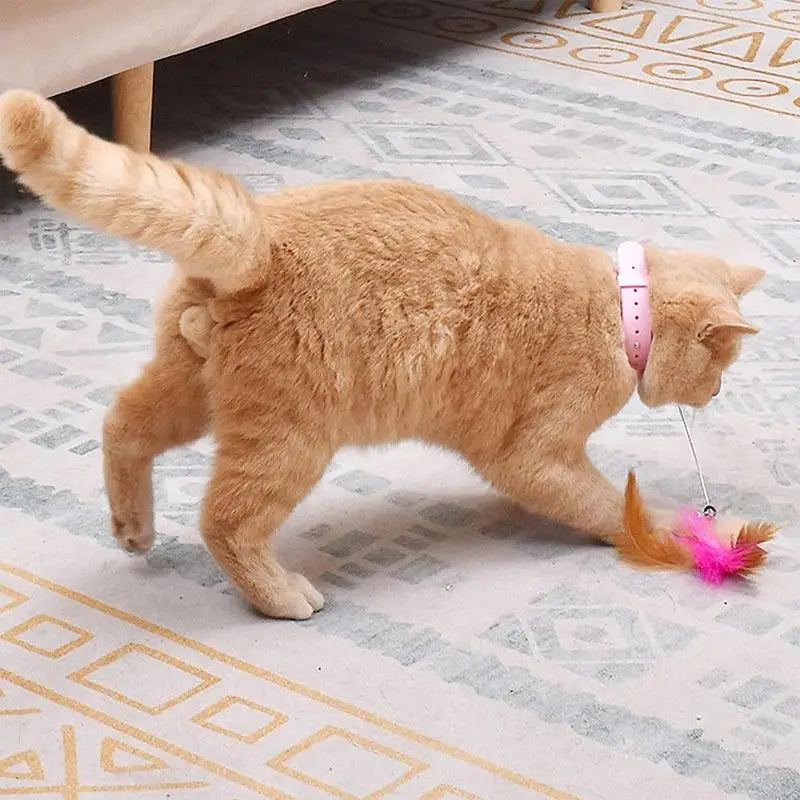 Funny Cat Stick Retractable Feather Toy